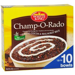 Champ-o-rado choc. Rice porridge 227 g - White king