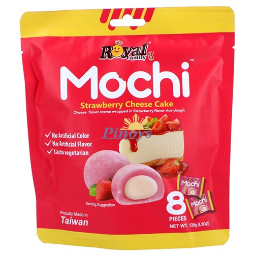 Mochi s příchutí jahodového cheesecake 120 g - Royal Family
