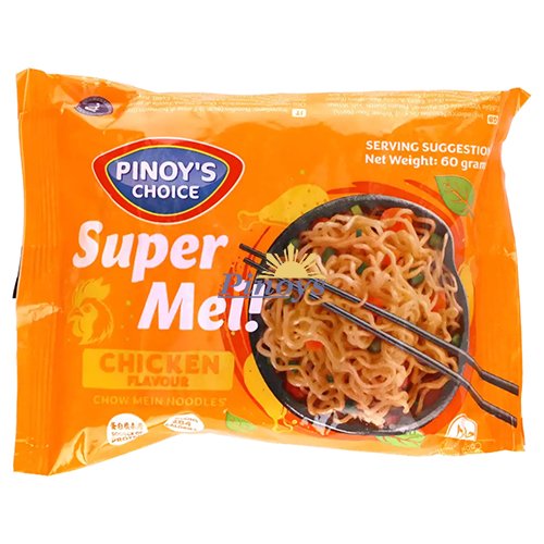 Super Mei! Instantní nudle s příchutí kuřete 60 g – Pinoy's Choice