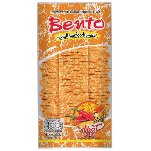 Mixed Seafood Snack Nam Prik Thai Original Flavour 20 g - Bento