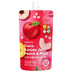 Konjac Jelly Coco, Peach and Plum Flavoured 150 g - Sugarlolo