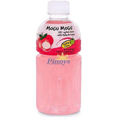 Mogu mogu Lychee drink with nata de coco 320 ml - Sappe