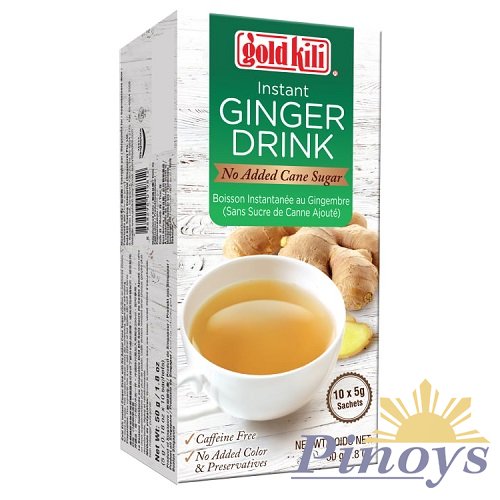 Pure Instant Ginger Tea (10x5g) 50 g - Gold Kili