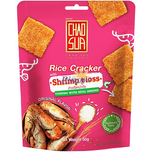 Rýžové krekry s  krevetovou vatou 50 g - Chao Sua