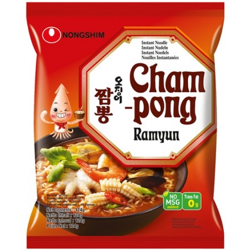Champong Ramyun Seafood Noodle Soup 124 g - Nongshim