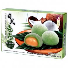Mochi Japanese Style Coconut Pandan Rice Cakes 180 g - Love & Love