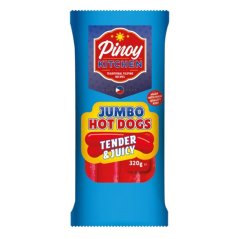 Jumbo Hot dogs Regular 320 g - Pinoy Kitchen