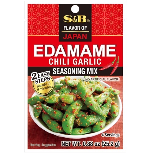 Kořenící směs na fazole Edamame s příchutí chili a česneku 24 g - S & B