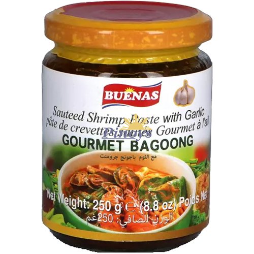 Sauteed shrimp with Garlic, Gourmet bagoong 250 g - Buenas