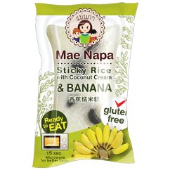 Lepkavá rýže s kokosovým krémem a banánem 80 g - Mae Napa