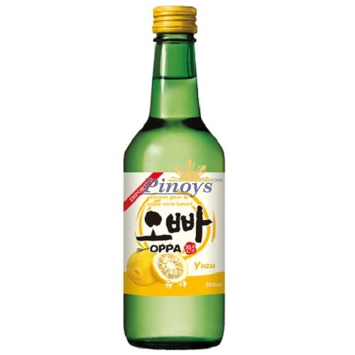 Soju Korean alcoholic drink Yuzu flavour 360 ml - Oppa