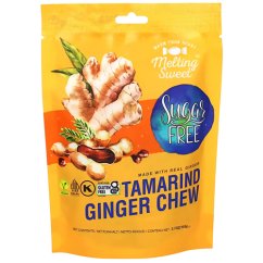 Žvýkací bonbóny s příchutí tamarindu a zázvoru , bez cukru 105 g - Melting Sugar