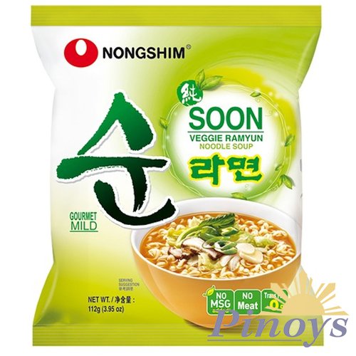 Soon Veggie Ramyun, nudlová polévka 112 g - Nongshim