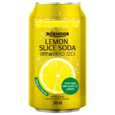 Sycený nápoj s příchutí citronu 340 ml - Bomboos
