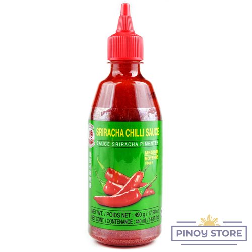 Sriracha chili omáčka, středně pálivá 440 ml - Cock Brand