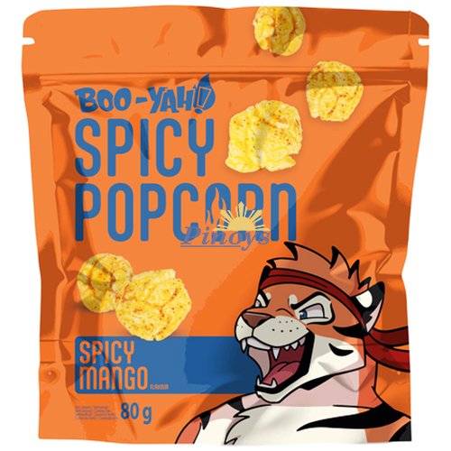 Spicy Popcorn Spicy Mango flavored 80 g - Boo-Yah