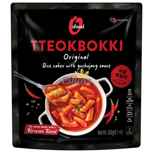 Korejské rýžové koláčky s omáčkou Gochujang 260 g - O'Food