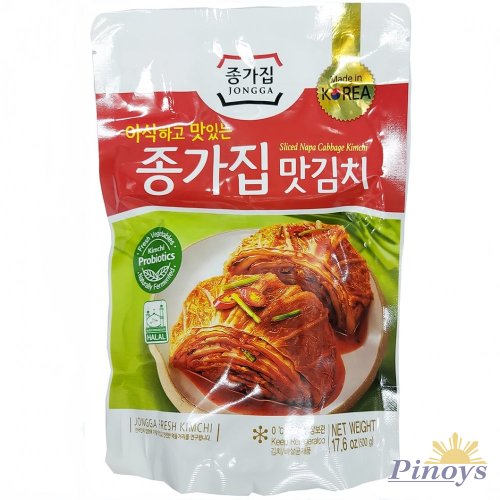 Fresh Korean Mat Kimchi, sliced 500 g - JONGGA