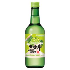 Tradiční korejský alkoholický nápoj Soju s příchutí hroznů a jogurtu 360 ml - Oppa