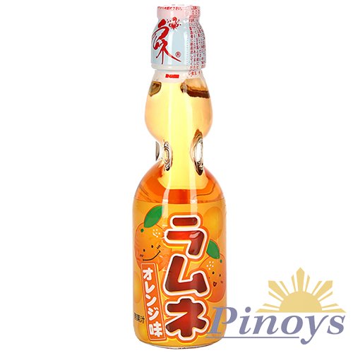 Japanese Ramune Soda, pomeranč 200 ml - Hata Kosen