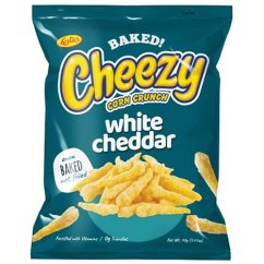 Cheezy Corn Crunch Baked White Cheddar 40 g - Leslie