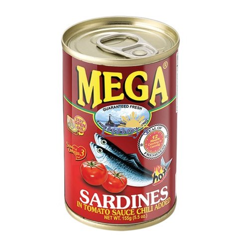 Sardines in Chili tomato sauce 155 g - Mega