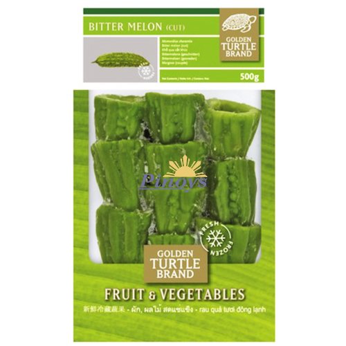 Frozen bitter melon cut, ampalaya 500 g - Golden Turtle