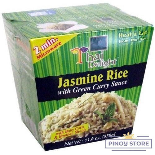 Instant Green Curry Jasmine Rice 330 g - Thai Delight