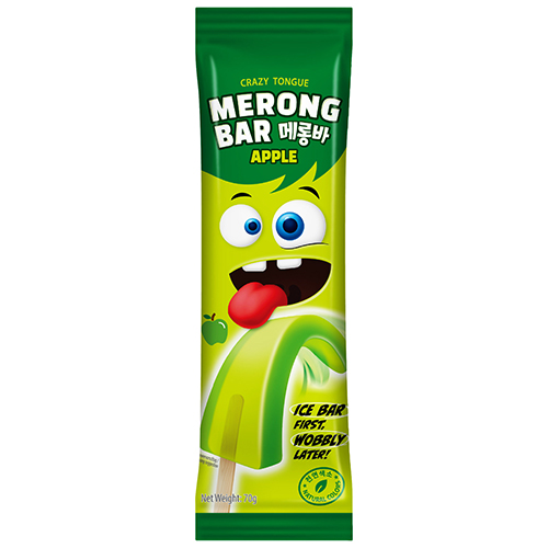 Merong Bar zmrzlinové želé jablko 70 g - Crazy Tongue