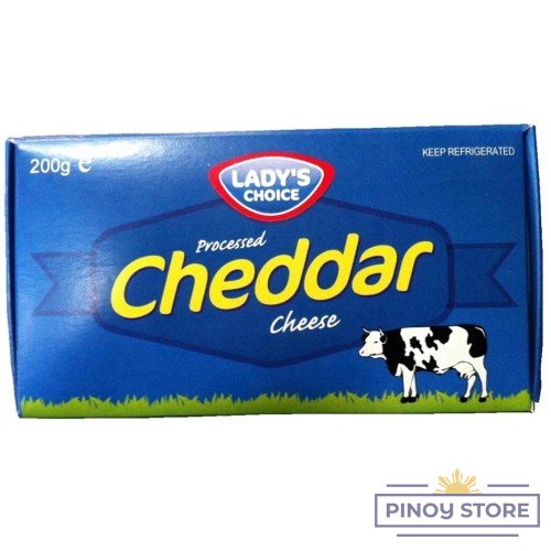 Cheddar, processed cheese box 200 g - Lady's Choice