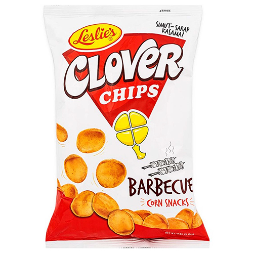 Clover Chips Barbecue flavour 85 g - Leslie