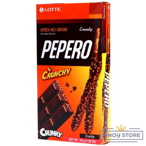 Pepero Korean stick biscuit Crunky Chocolate flavour 39 g - Lotte