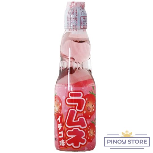 Japanese Ramune Soda, Strawberry 200 ml - Hata Kosen