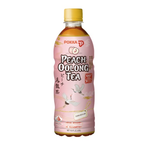 Oolong čaj s příchutí broskví 500 ml - Pokka