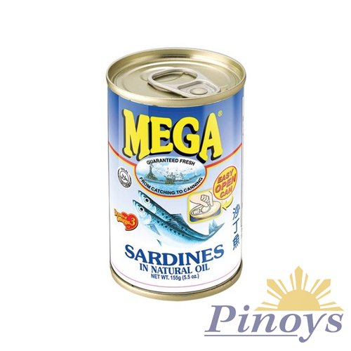 Sardines natural in oil 155 g - Mega