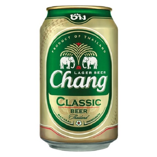 Thajské pivo v plechovce 5%, 11°, 330 ml - Chang