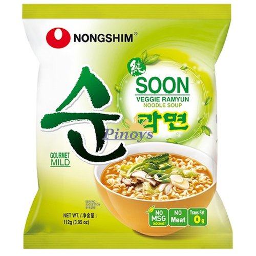 Soon Veggie Ramyun, nudlová polévka 112 g - Nongshim