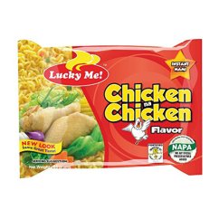 Instantní nudlová polévka s kuřecí příchutí 55 g - Lucky me