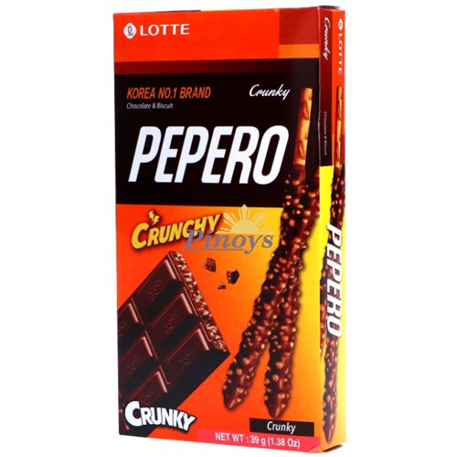 Pepero tyčinky s křupavou čokoládou 39 g - Lotte