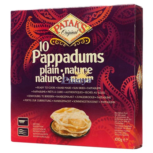 Plain Bread Pappadums 100 g - Patak's