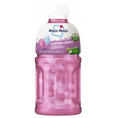 Mogu mogu Cotton Candy flavoured drink with nata de coco 320 ml - Sappe