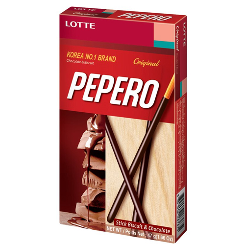 Pepero Korean Stick Biscuit Chocolate flavour 47 g - Lotte