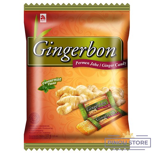 Zázvorové bonbóny s příchutí máty 125 g - Gingerbon