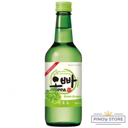Tradiční korejský alkoholický nápoj Soju s příchutí hroznů 360 ml - Oppa