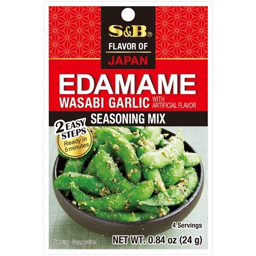 Kořenící směs na fazole Edamame s příchutí wasabi a česneku 24 g - S & B