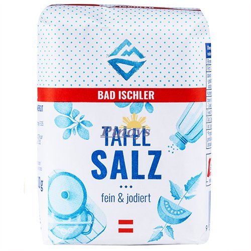 Stolní sůl s jódem, jemná 500 g - Bad Ischler