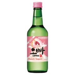 Tradiční korejský alkoholický nápoj Soju s příchutí broskví a jogurtu 360 ml - Oppa