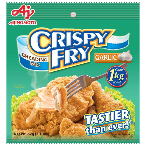 Kořenící obalovací směs na kuře Crispy Fry s příchutí česneku 62 g - Ajinomoto