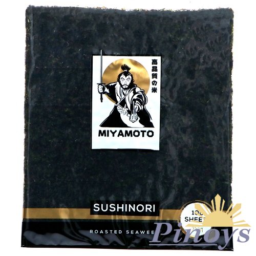 Yaki Nori, Roasted Seaweed (19x21cm, 100 sheets) 250 g - Miyamoto