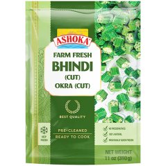 Mražená  okra  (ibiškovec jedlý), krájená 310 g - Ashoka